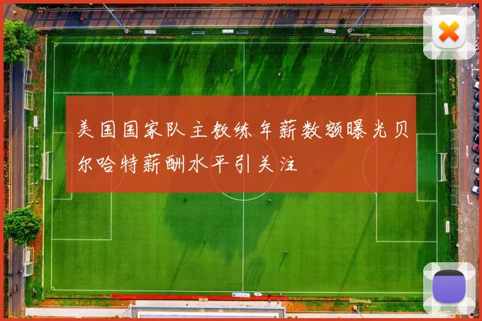 美国国家队主教练年薪数额曝光贝尔哈特薪酬水平引关注